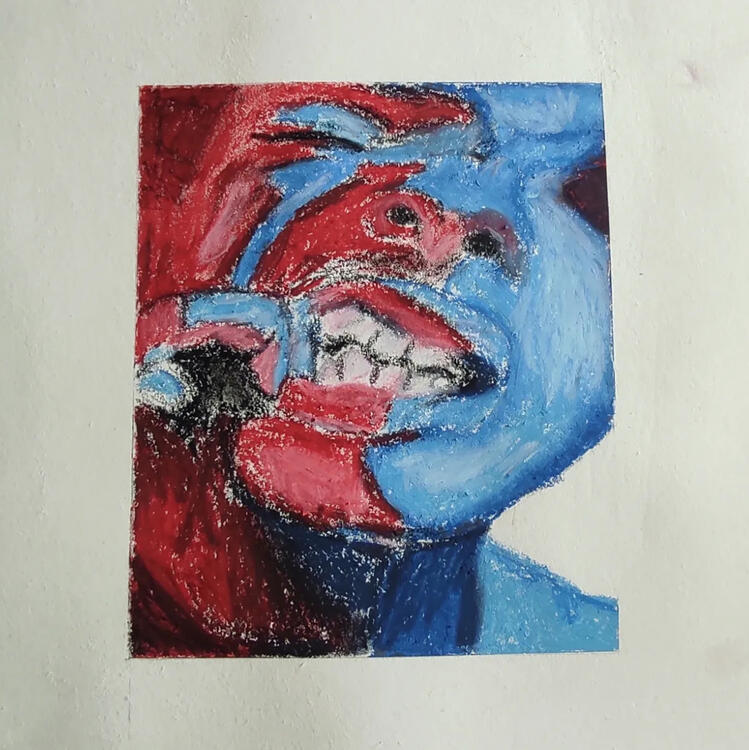 oil pastels drawing